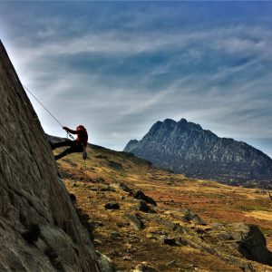 Abseiling Snowdonia national park