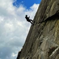 Abseiling in Snowdonia
