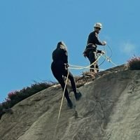 North Wales abseiling