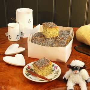 Lemon cake box north wales sheep