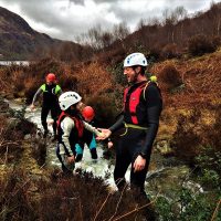 Snowdonia gorge walking for children