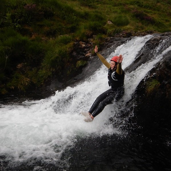 Gorge walking in Snowdonia Gorge walking in Snowdonia