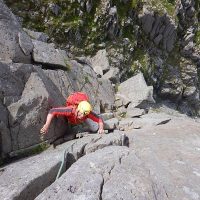 Guided climbing on the Dolmen ridge