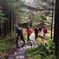 Gorge walking in Snowdonia